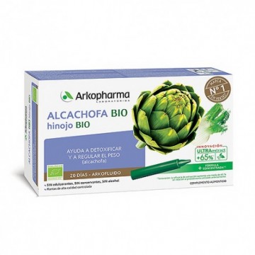 ARKOPHARMA ALCACHOFA + HINOJO 20 AMPOLLAS