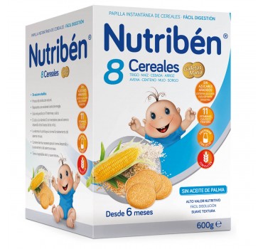 NUTRIBEN 8 CEREALES GALLETAS MARIA 600 GR